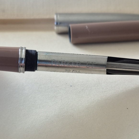 Parker 51 Cocoa Set Fountain And Pencil Set Vintage . - Picture 6 of 10